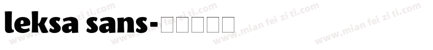 leksa sans字体转换